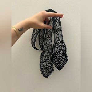 BNWOT - Lace Neck Tie Scarf